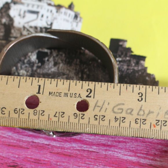 y2k Black Enamel Leaf Wrap Hinge Bracelet - Picture 4 of 6